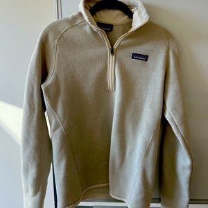 Cream Patagonia quarter zip